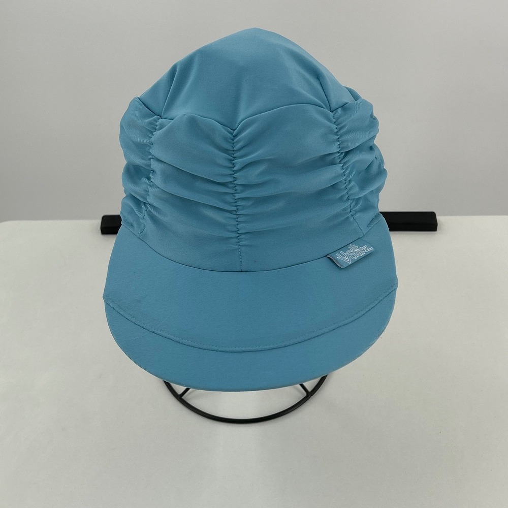 Light Blue Women's Ruched Visor Cap